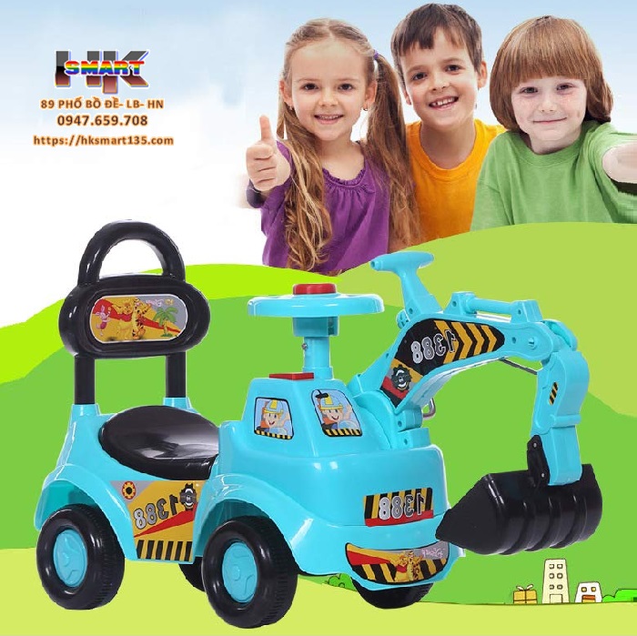 Xe cẩu chòi chân cho bé mẫu mới 1388