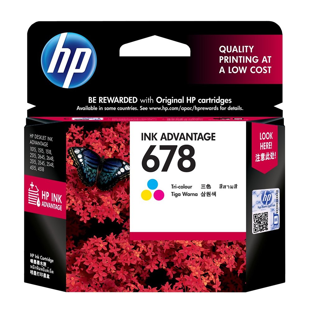Mực in phun hp 678 - màu dùng cho hp deskjet 1015 / 1515 / 2515 / 2645 / 3515 / 3545/ 4515 - hàng hp việt nam