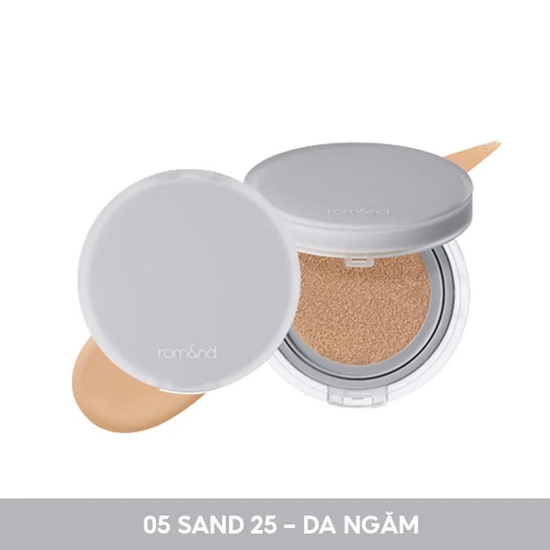 Phấn nước che phủ hoàn hảo, mỏng nhẹ tự nhiên romand nu zero cushion spf24/pa++ 15g
