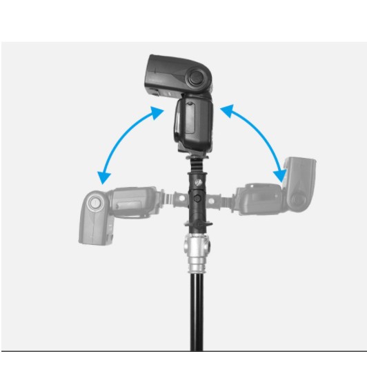 Gá đèn Flash gắn dù - phụ kiện studio, Chân Đế E Mount giá rẻ
