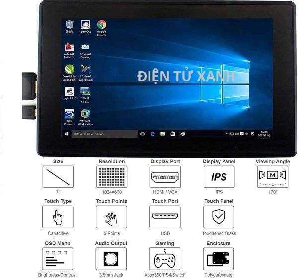 LCD HDMI 7 INCH Waveshare
