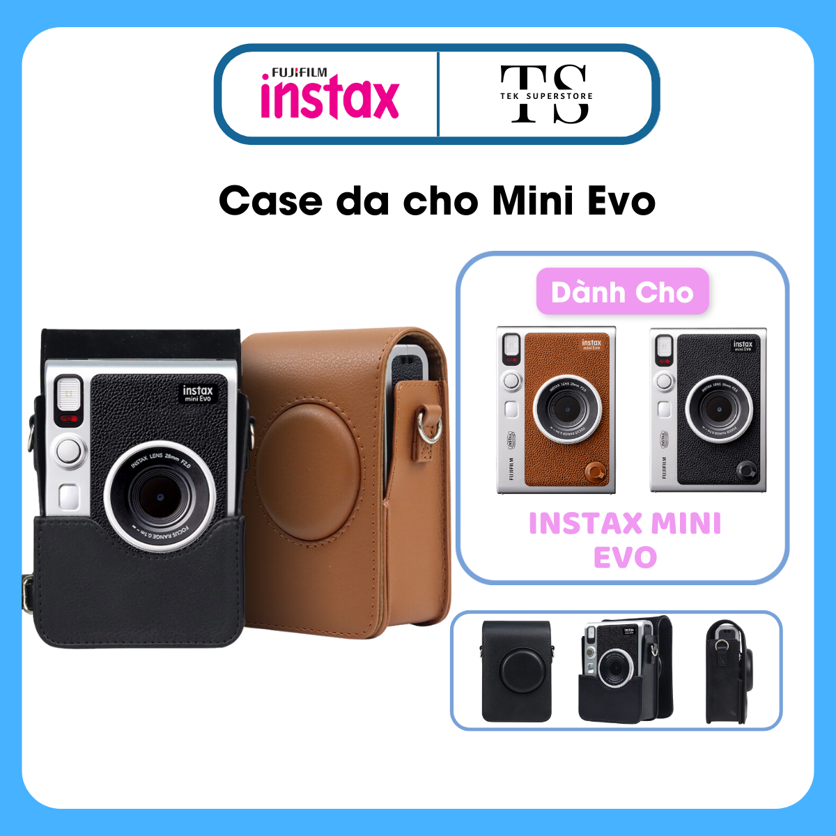 Ốp da máy ảnh Instax Mini Evo Hybrid