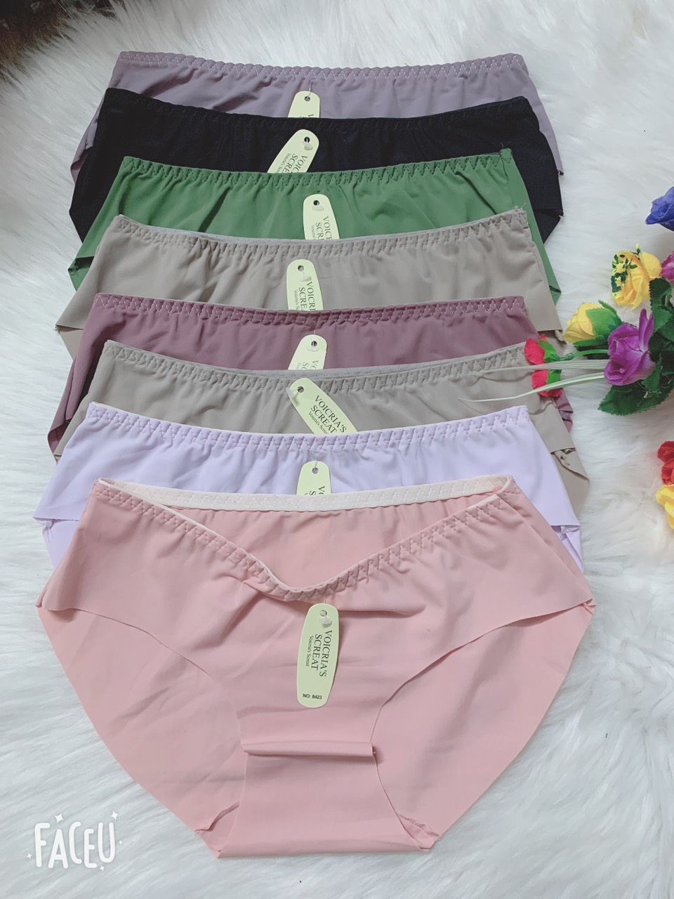 XẢ Lỗ Sét 10 QUần Lót Trơn KhÔng Viền, Quần Lót Nữ Đẹp Tại FORGET ME NOT 888