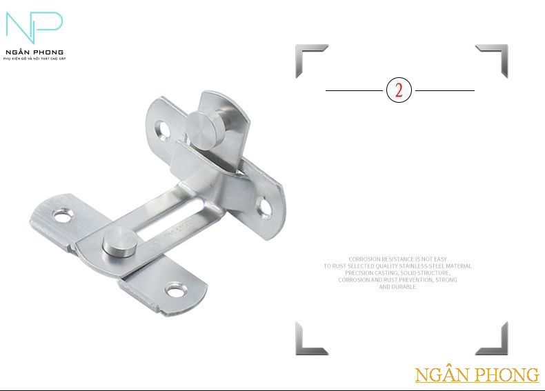 [HCM]CHỐT KHÓA AN TOÀN INOX 201 SỐ 3
