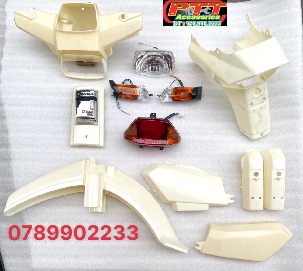 DÀN ÁO XE DREAM NHỰA ABS ( KHÔNG SƠN )