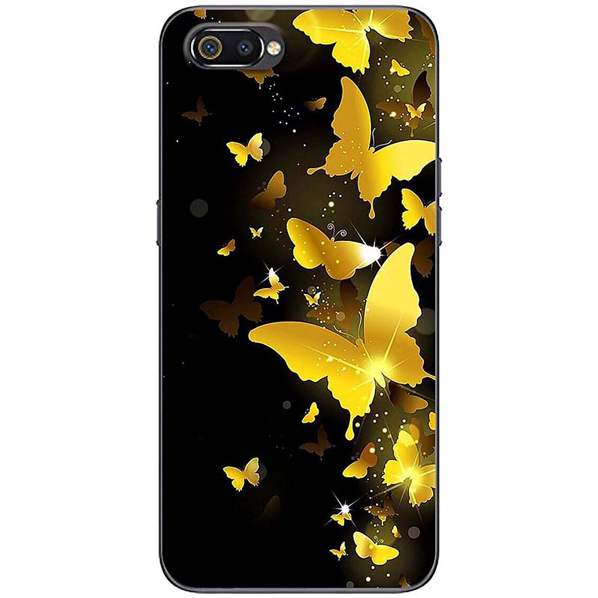Ốp lưng dành cho Realme C2 mẫu Bướm hoàng kim