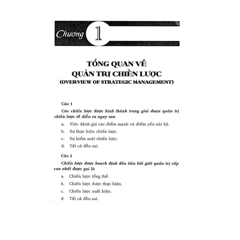 Sách - Quản Trị Chiến Lược (Bài Tập Và Nghiên Cứu Tình Huống )
