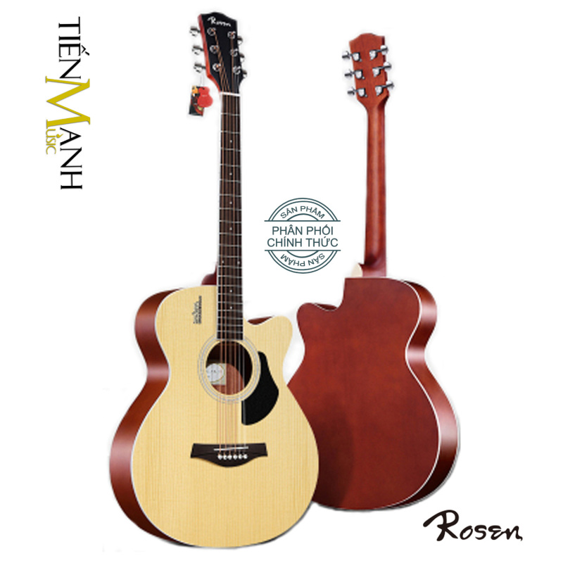 Đàn Guitar Acoustic Rosen G11, G12, G13, G15 - Hãng phân phối chính thức - Bảo trì trọn đời - Ghita Gỗ Vân Sam nguyên tấm