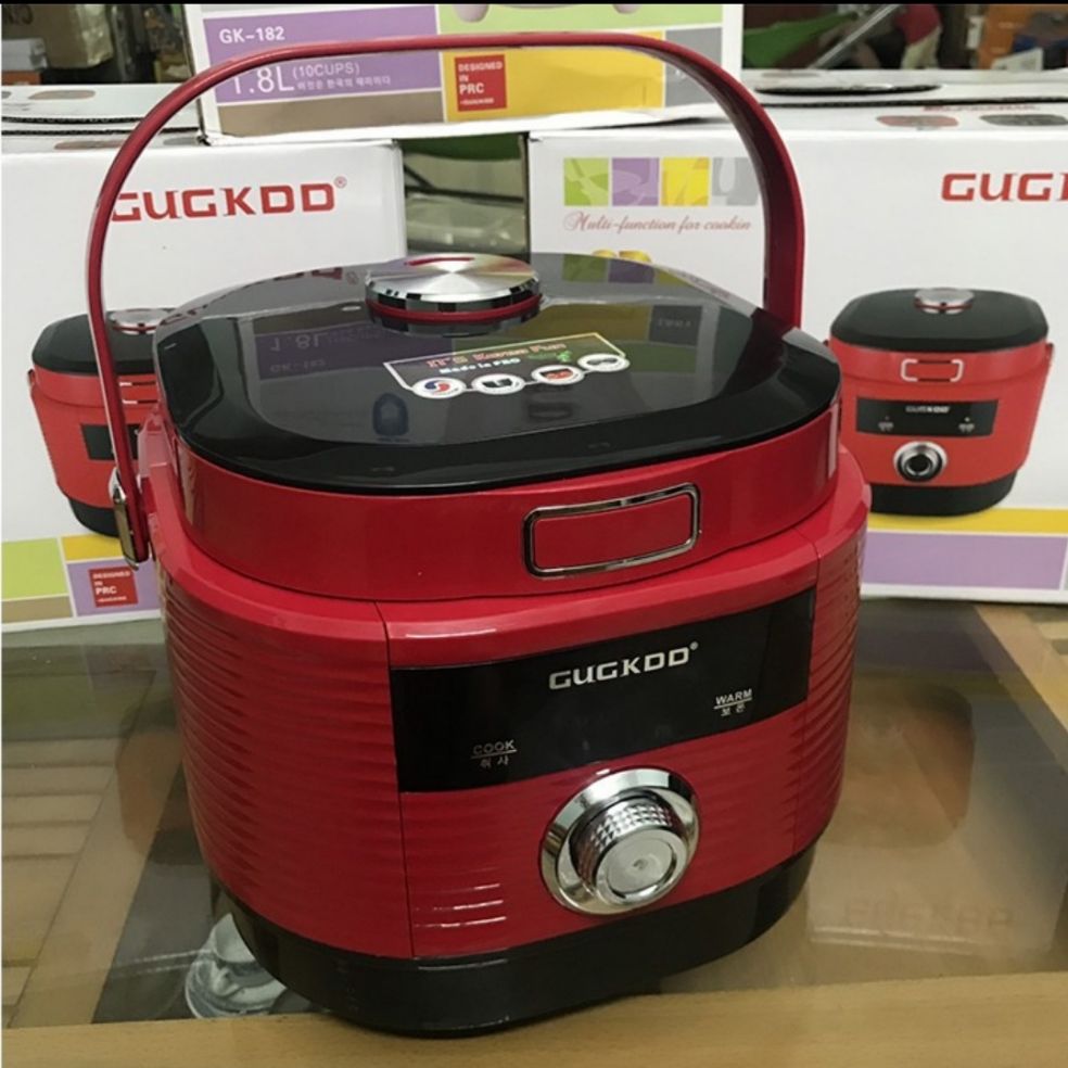 Hàng công ty. Bảo hành chính hãng 12 tháng. Nồi cơm điện COOKUK GK-1807 2L 700W. Công nghệ nấu 3D.