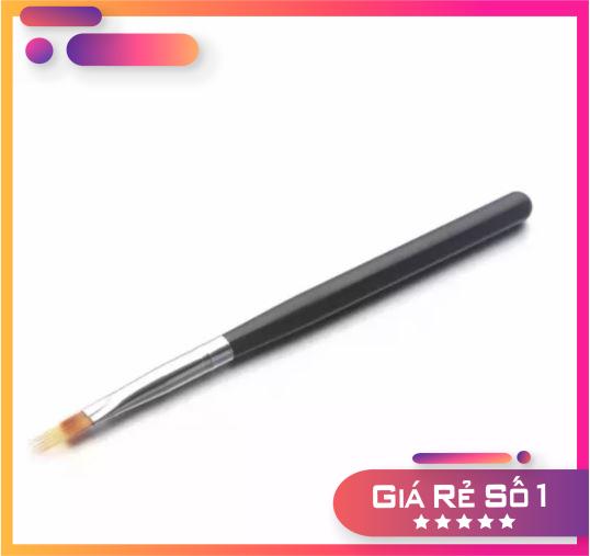 Cọ ombre (đầu dẹt, cán gỗ đen) - Mini Nails