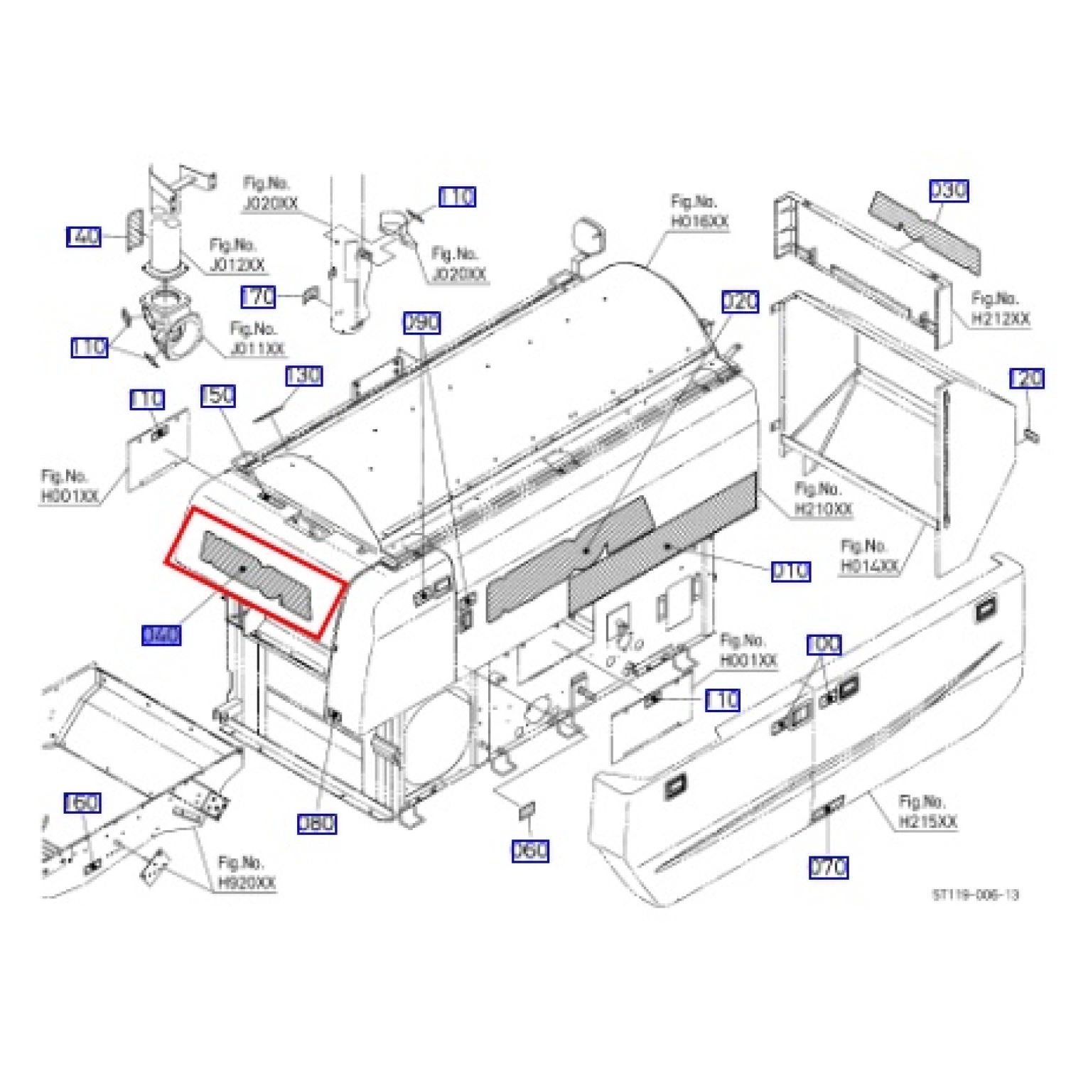 5T07243882 | Tem Ốp Nhựa Bộ Trống Đập  DC70 | DC70 Plus | DC70 Pro