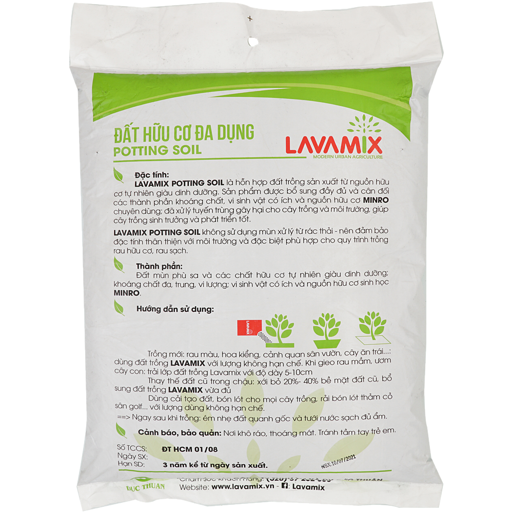 Đất Sạch Đất Hữu Cơ Đa Dụng Lavamix 6.5dm3 (DLV-001-6.5D)