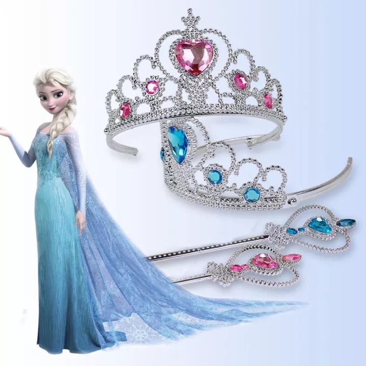 Set vương miện Elsa và đũa thần