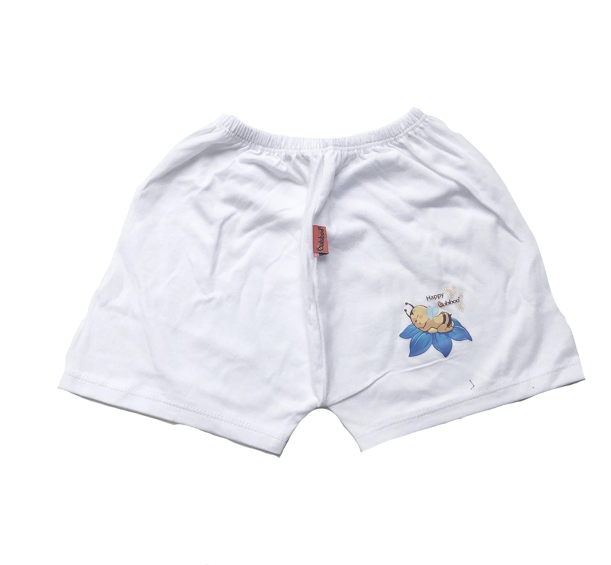 Quần ngắn cotton sơ sinh Babiboo