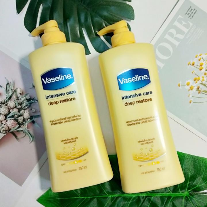 Sữa Dưỡng Thể Trắng Da Vaseline Intensive Care Deep Restore Thái Lan 350ml