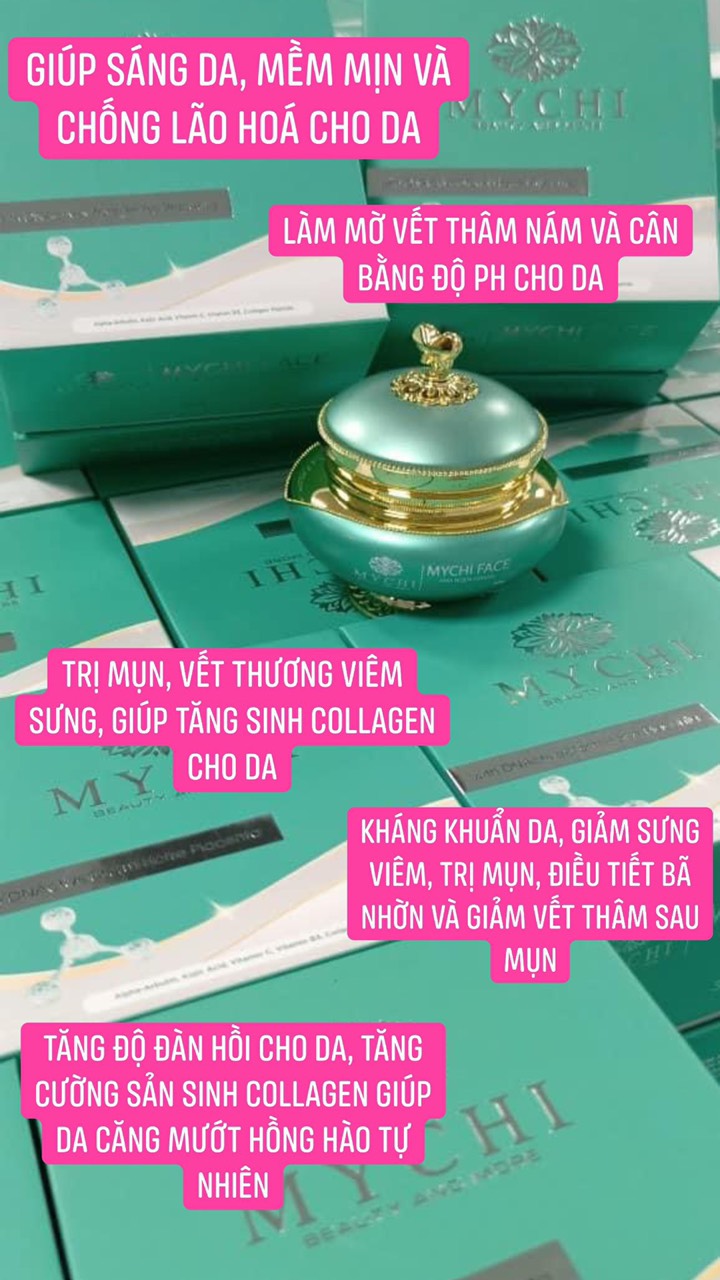 (Tặng tẩy da chết Mychi) Kem face Mychi - Kem dưỡng da mặt Mychi face