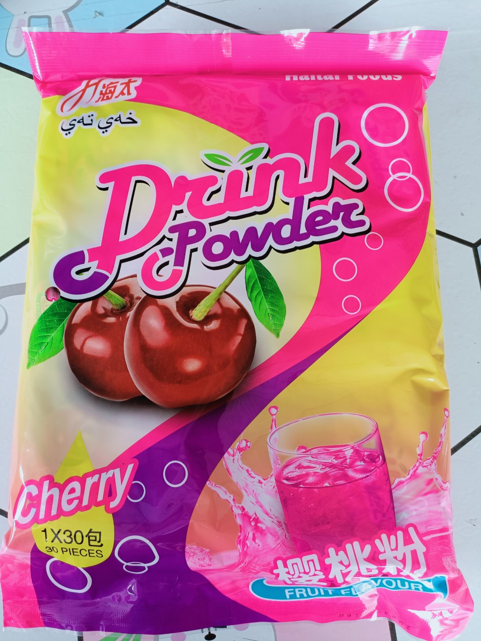 Combo 30 gói Nước tăng lực Bột tăng lực tự pha Haitai Vị bò húc-Cherry-Cola 18g siêu ngon giá rẻ