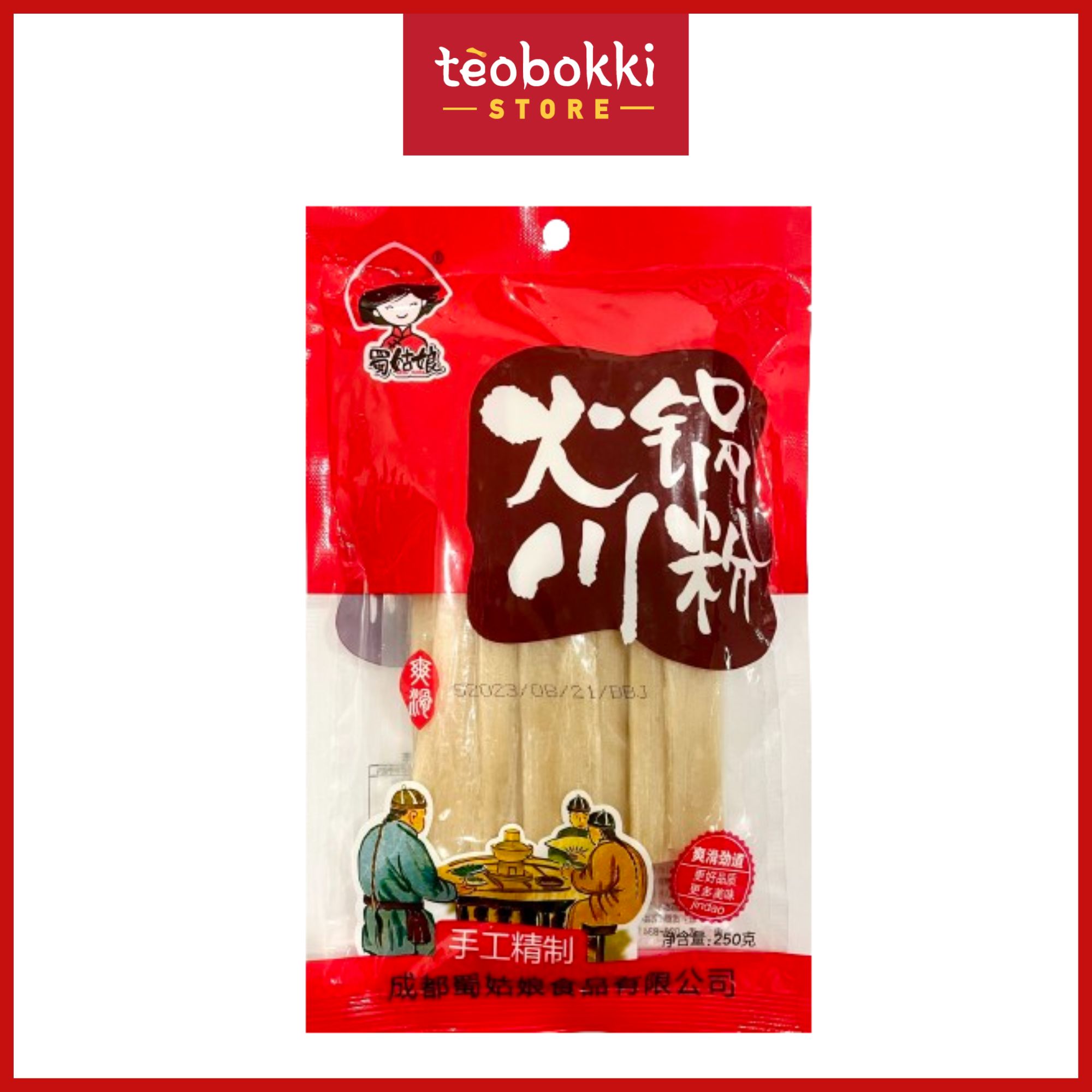 Miến dẹt Trùng Khánh nhúng lẩu, miến dẹt khoai lang, miến dẹt raubina gói 200g, 240g