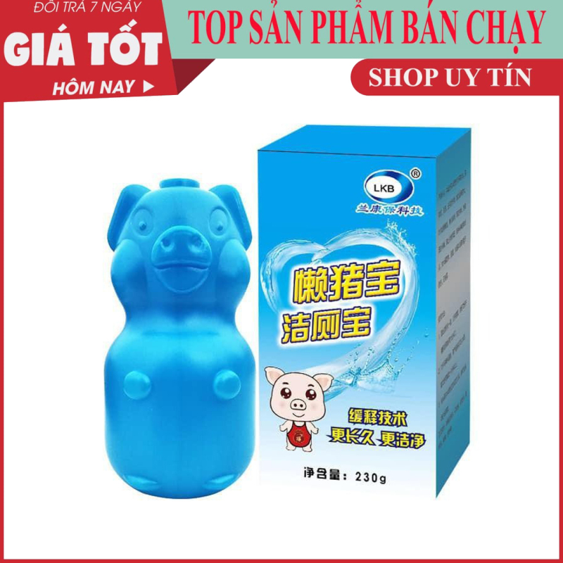 LỌ THẢ BỒN CẦU CON HEO HÀN QUỐC- viên tẩy toilet khử mùi, diệt khuẩn - Viên khử tẩy bồn cầu diệt khuẩn khử mùi nhanh - Viên thả bồn cầu tẩy sạch Diệt khuẩn vết bẩn ở toilet Hàn Quốc