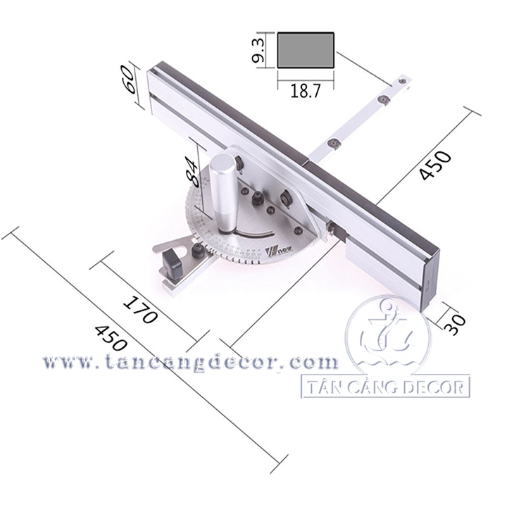 Cử Cắt Góc Cưa Bàn Đầy Đủ