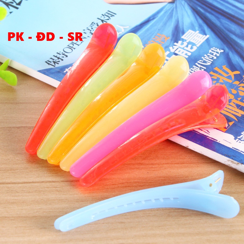 Kẹp Tóc Mỏ Vịt Nhựa Màu Trơn - Siêu Rẻ