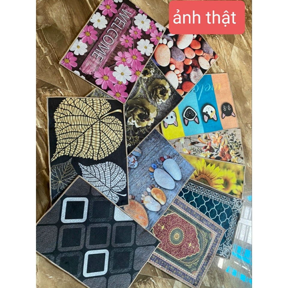 combo 2 thảm chùi chân 40x60