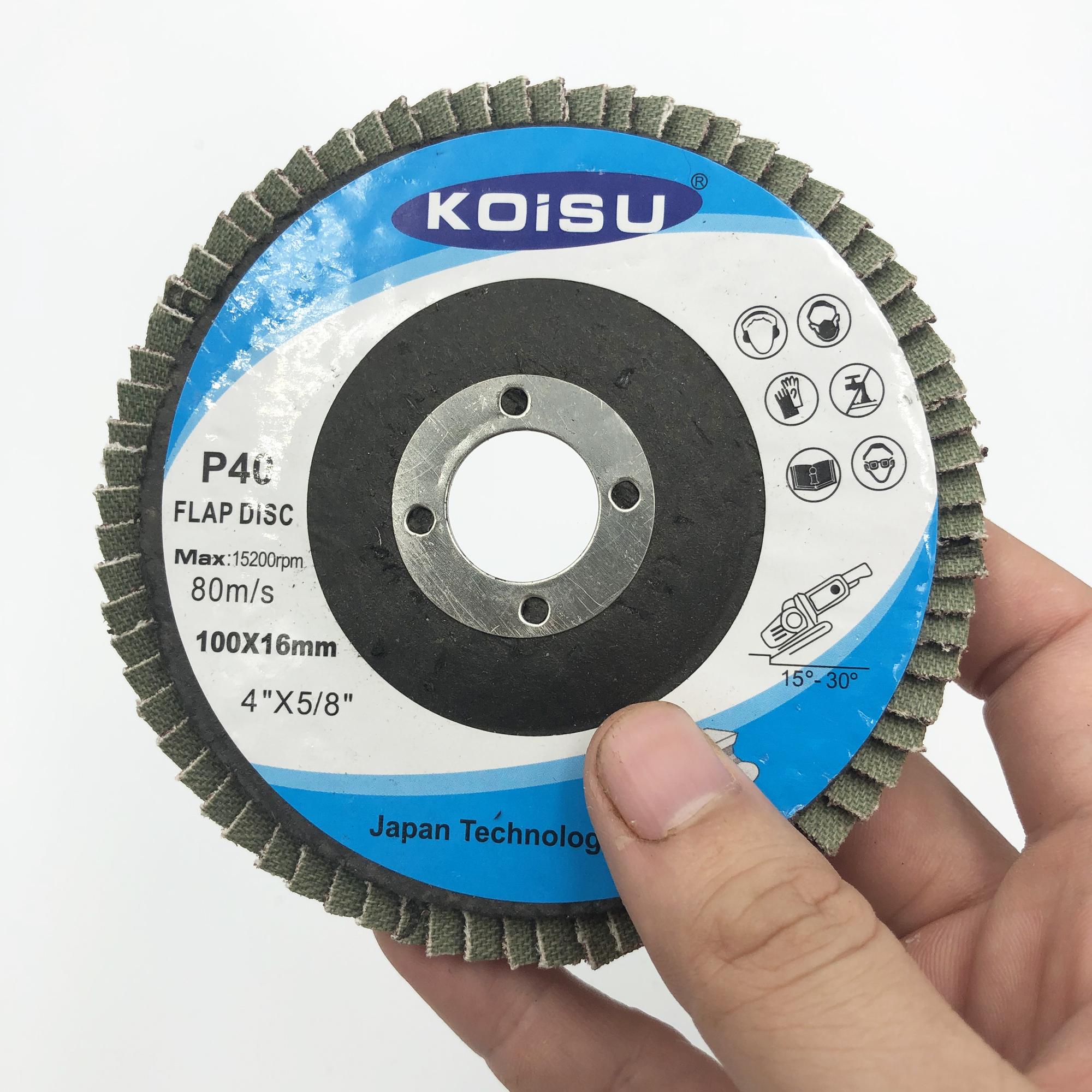 Đá ráp xếp nhám xếp KOISU P40 đường kính 100mm