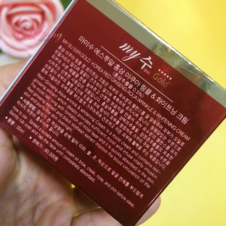 Kem dưỡng sâm hàn quốc my gold trắng hồng