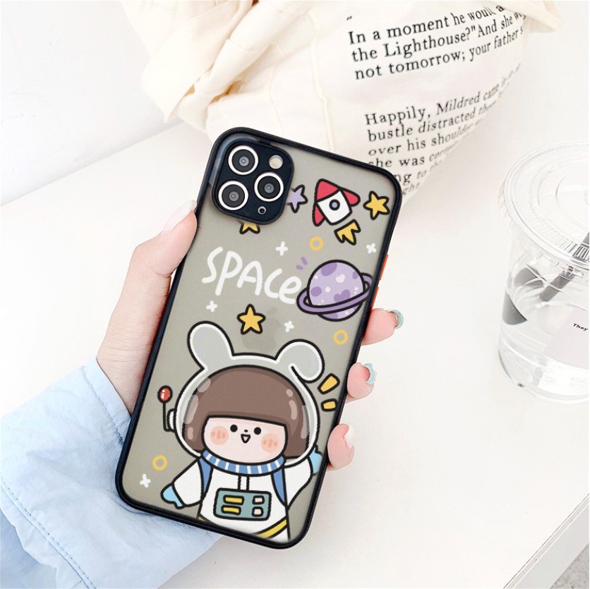 Ốp Lưng Nhám Chống Sock Va Đập Bảo Vệ Camera Space Planet
