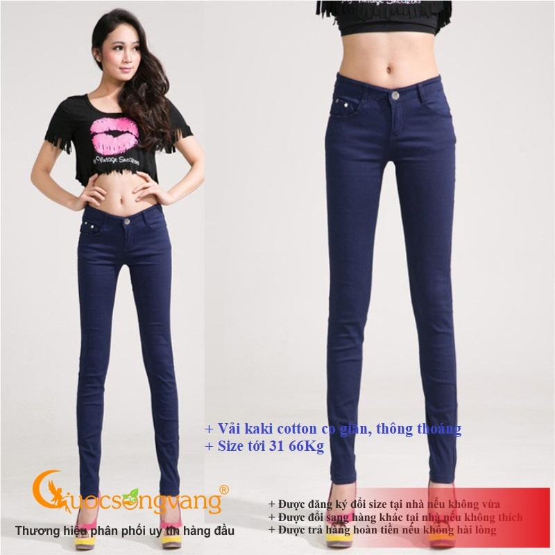Quần kaki skinny nữ công sở quần nữ co giãn GLQ019 Cuocsongvang