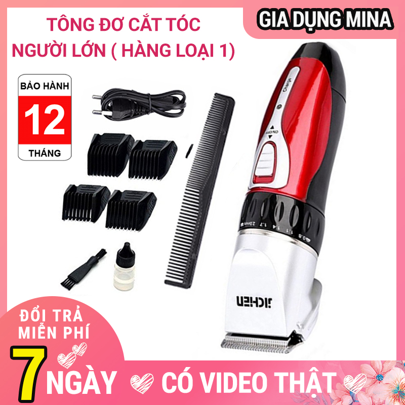 Tông đơ căt tóc chuyên nghiệp Jichen JC-0817 Tăng đơ cắt tóc trẻ em và gia đình Tông đơ hớt tóc cho bé sử dụng không dây BH12 tháng