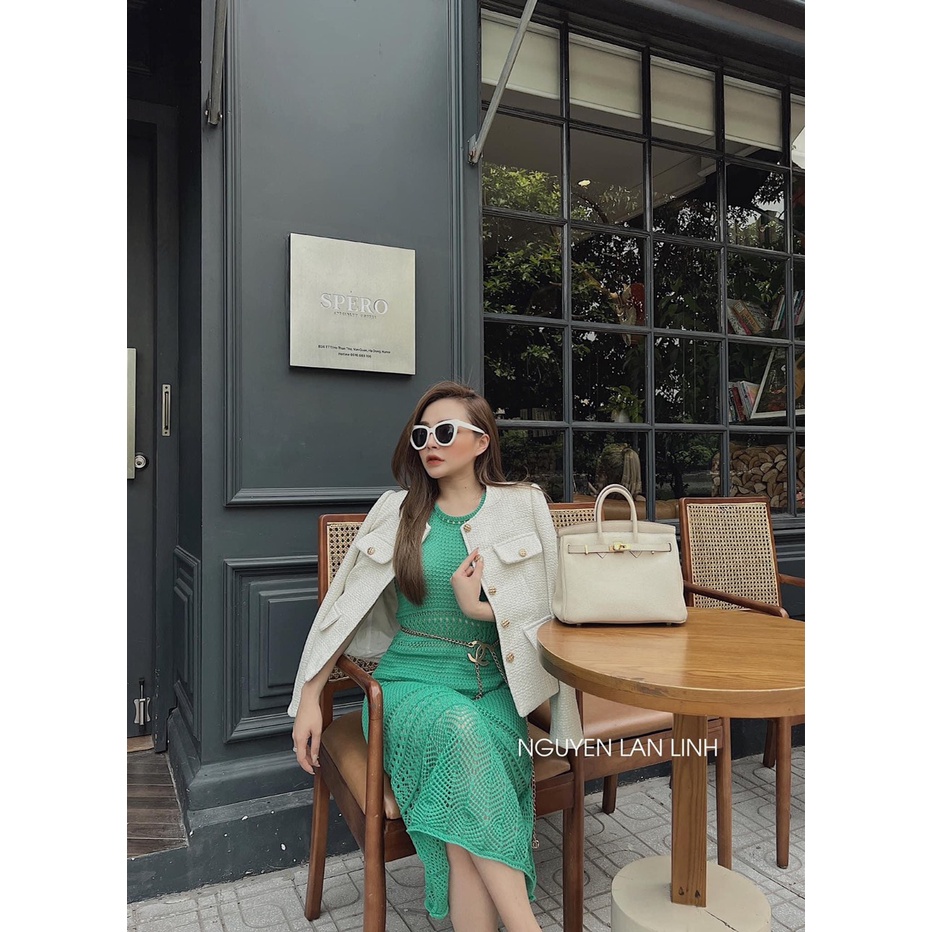 Áo dạ tweed nữ 2 lớp dày dặn siêu hot 2022 msp01