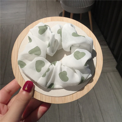 Dây cột tóc vải Scrunchies Trái Tim CT38