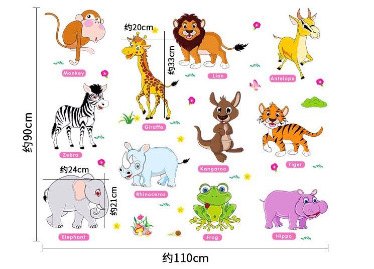 [HCM]Decal dán tường hình thú