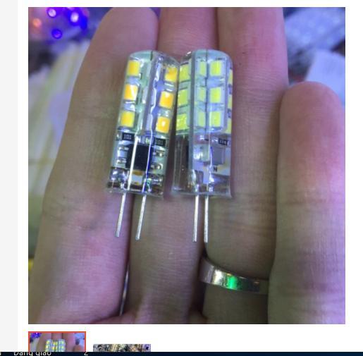 2 Bóng đèn led chân ghim G4 220V