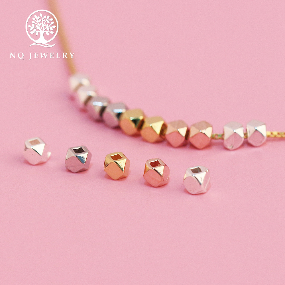Combo 2 bạc bi vuông mài giác - NQ Jewelry