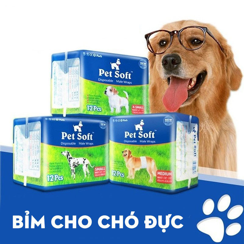 [HCM]TÃ BỈM CHO CHÓ PETSOFT - CHÓ ĐỰC