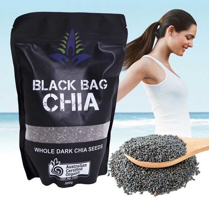 Hạt chia Úc Black Bag CHIA gói 500g