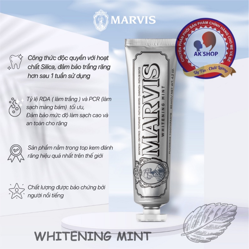 Kem Đánh Răng Ý Marvis Classic