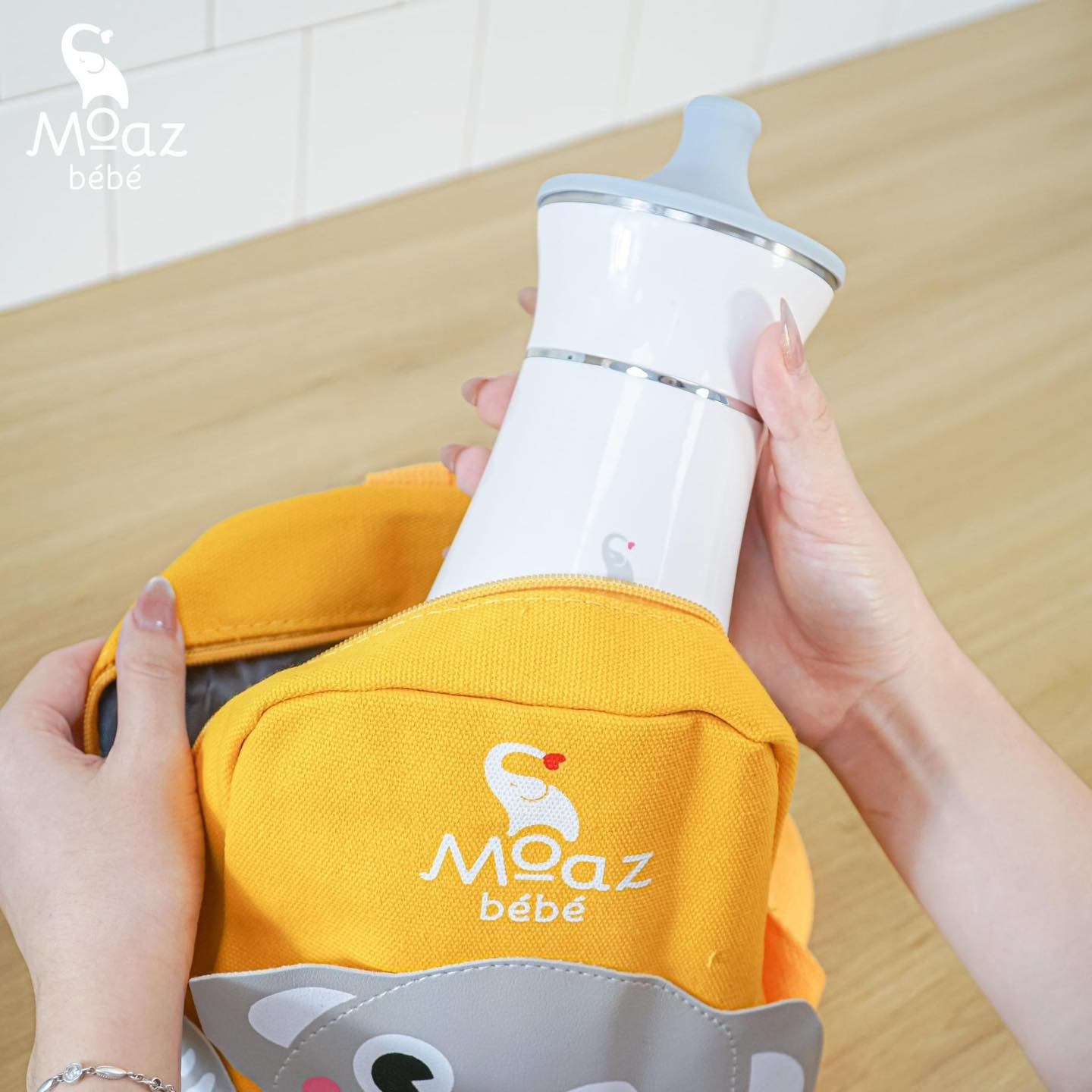 Máy hâm sữa di động không dây Moaz BéBé MB-041