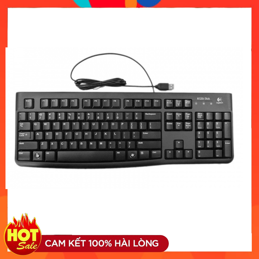 Bàn phím Logitech K120 bàn phím máy tính có dây