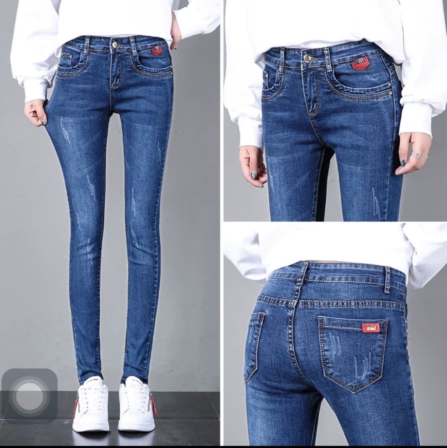 Quần jean nữ cào co giãn lưng cao