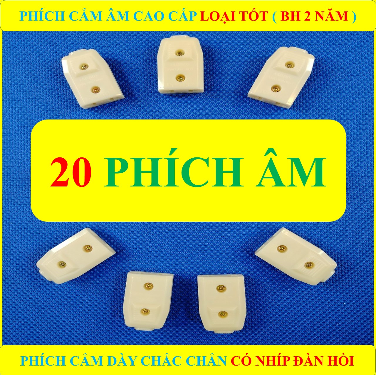 20 phích cắm điện chân đồng loại tốt cao cấp