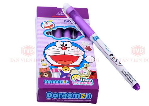 Hộp 10 cây Bút dạ kim Doreamon FL04/Do Mực Tím thiên long chất lượng tốt nét viết mãnh nhỏ trơn êm mực ra đều và không lem.