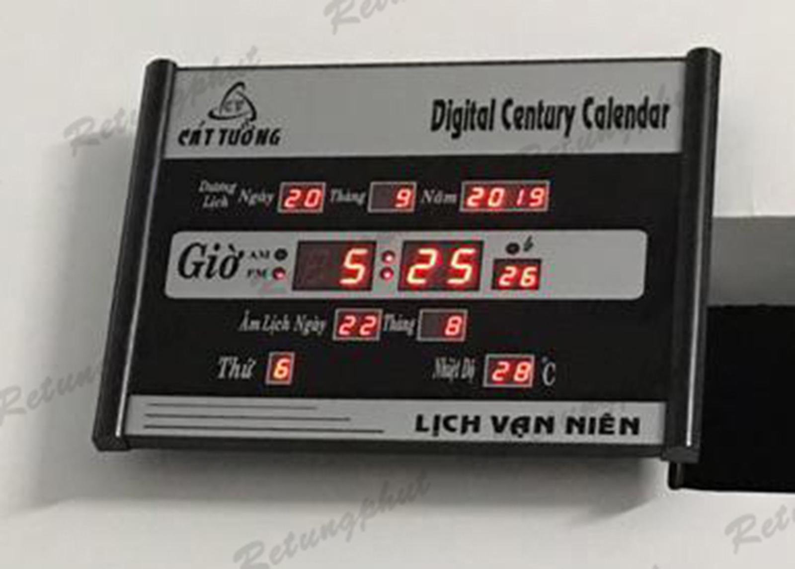 Đồng hồ Lịch Vạn Niên Treo Tường 3A