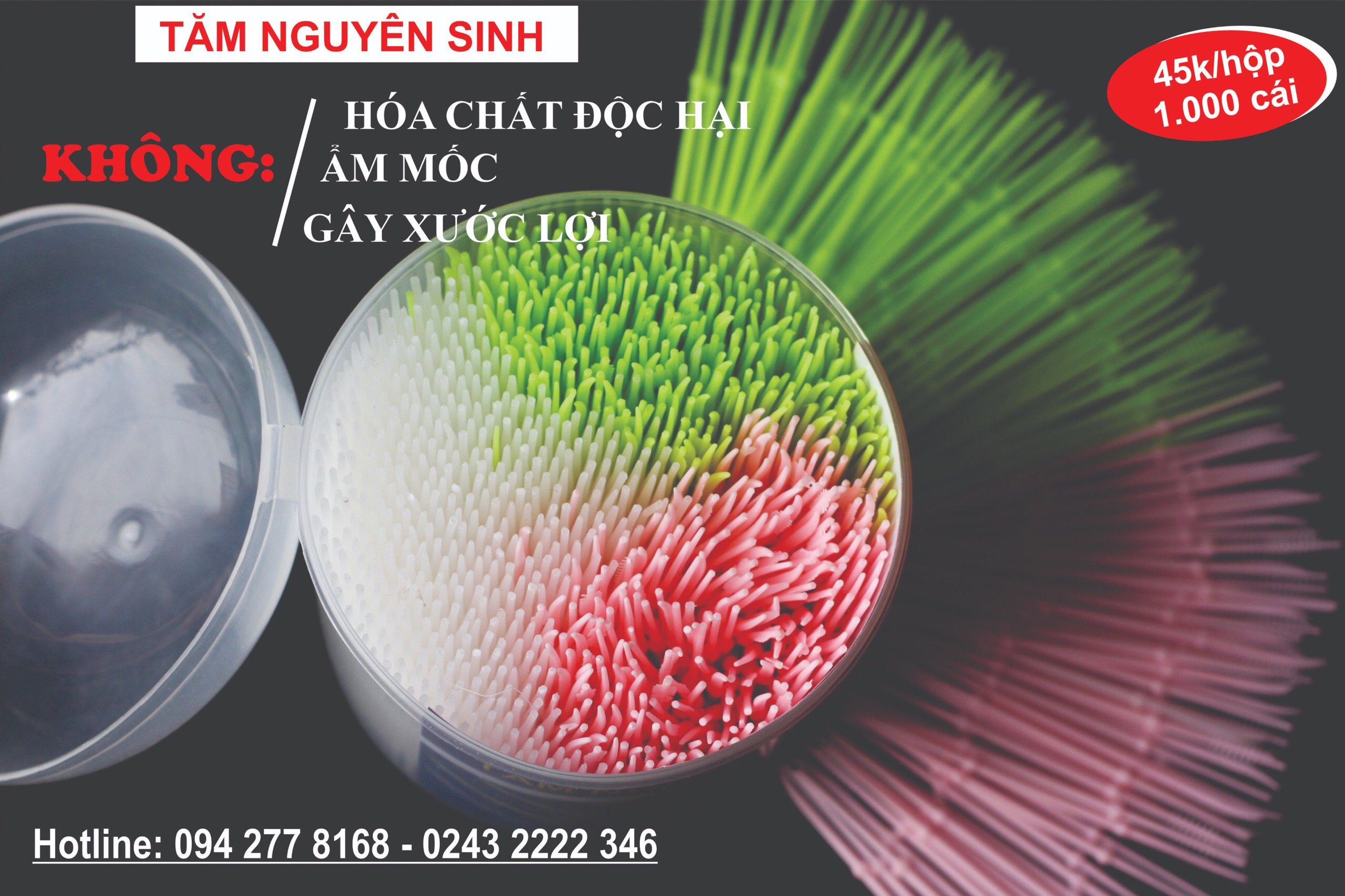 Bộ 2 Hộp Tăm Nguyên Sinh TD