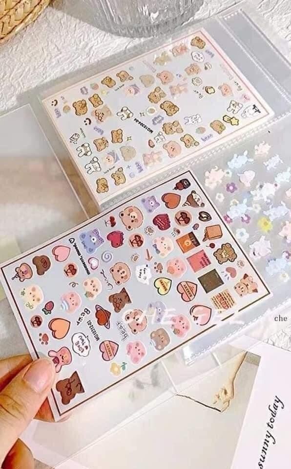 Sổ đựng sticker dán móng tay làm nail