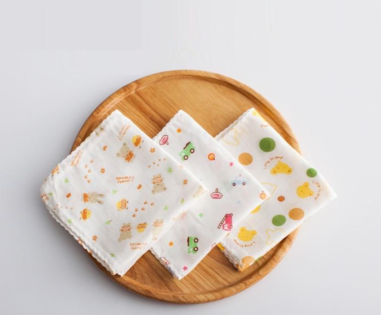 [FREESHIP] Set 10 khăn sữa xuất Nhật in hình cao cấp