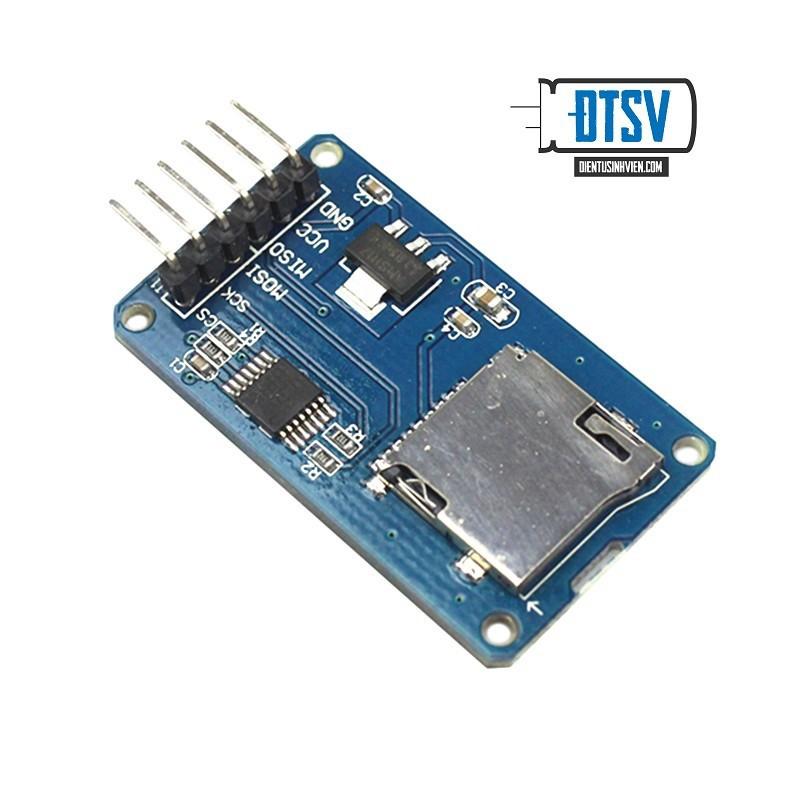 Module Đọc Thẻ Nhớ Micro SD - Micro SDHC SPI - Linh Kiện Điện Tử SV