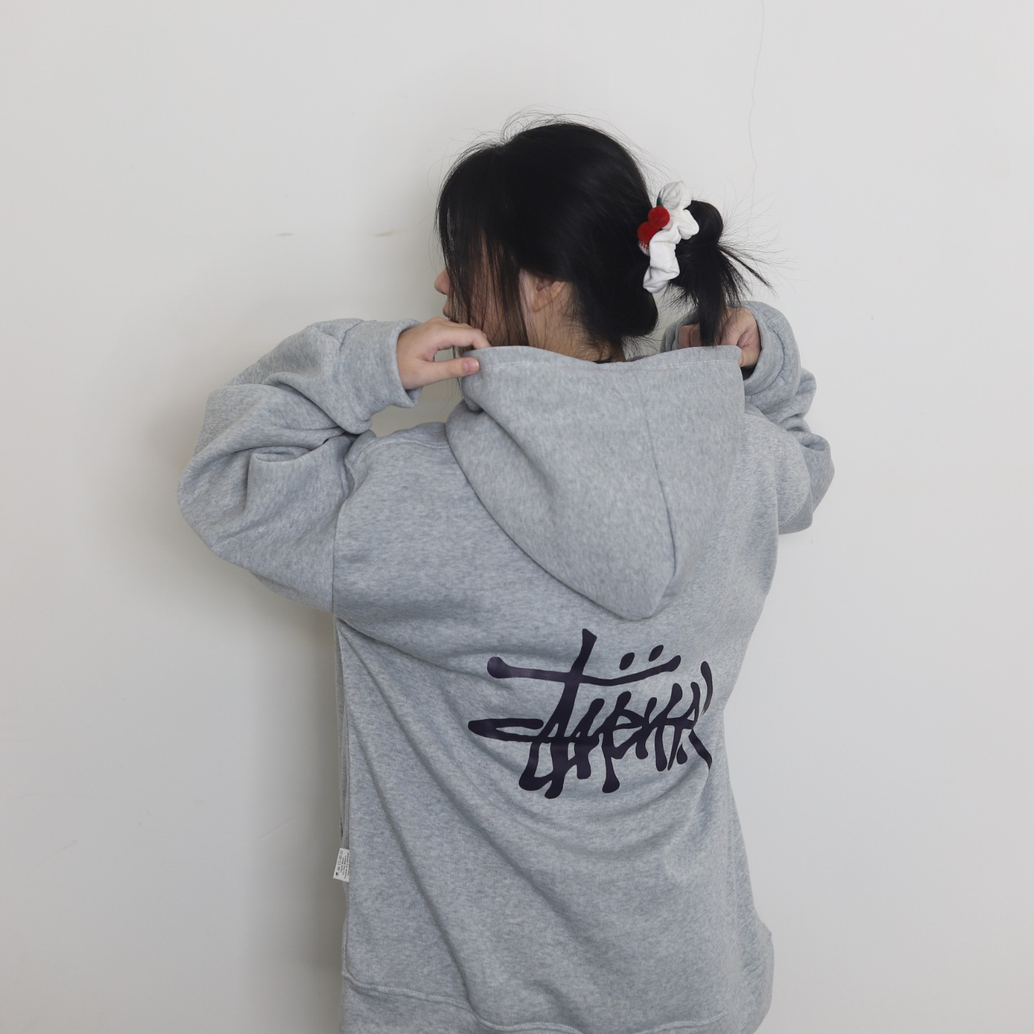 áo stussy unisex basic hoodie nỉ bông